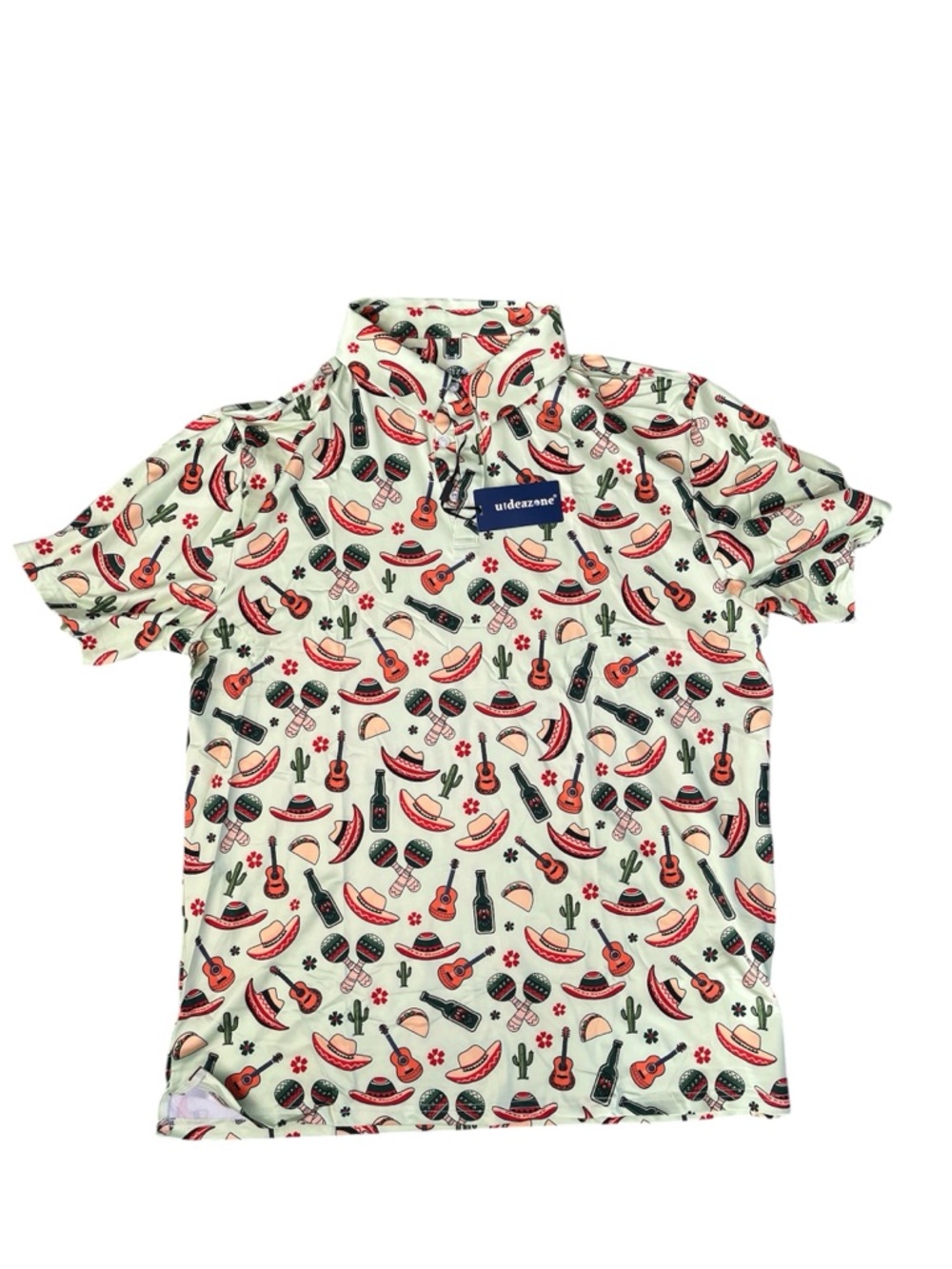 Men’s Cinco de Mayo Golf Polo White